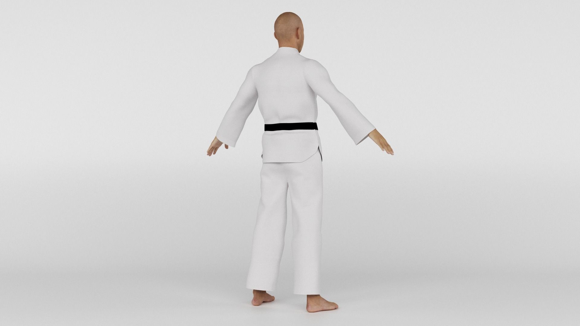Karate Fighter 3D model_4