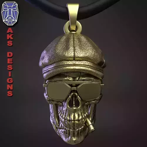 skull Pendant jewelry Gangster  version 2 