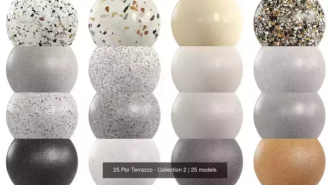 25 Pbr Terrazzo - Collection 2 Texture