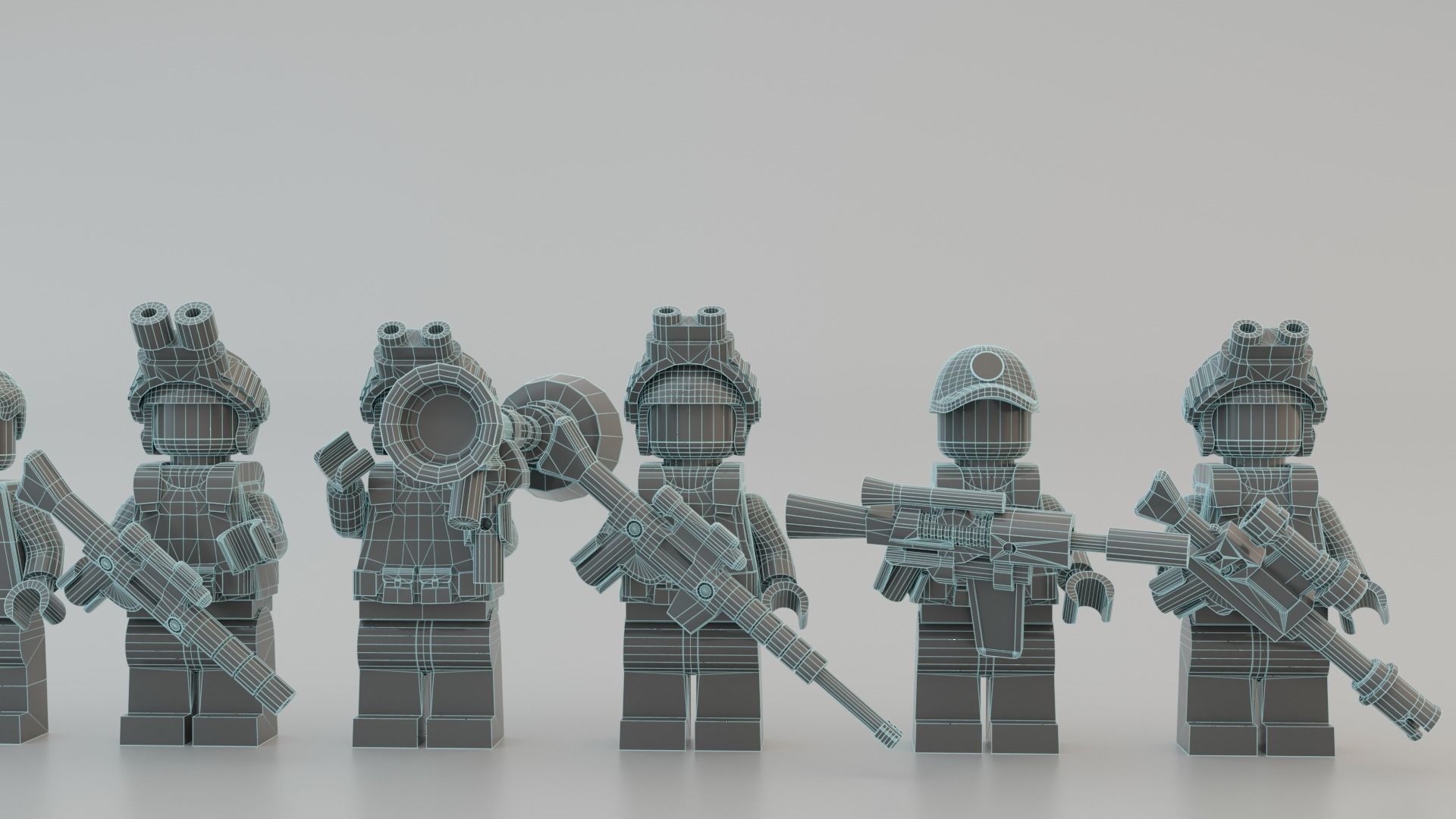 Volodymyr Zelenskyy Ukrainian President   with UA Force squad 3D model_21