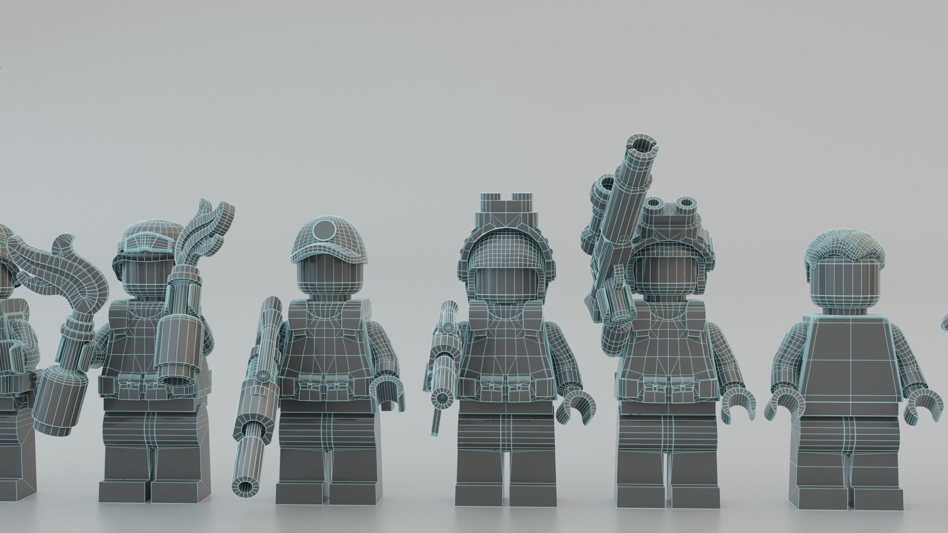 Volodymyr Zelenskyy Ukrainian President   with UA Force squad 3D model_22