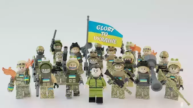 Volodymyr Zelenskyy Ukrainian President   with UA Force squad