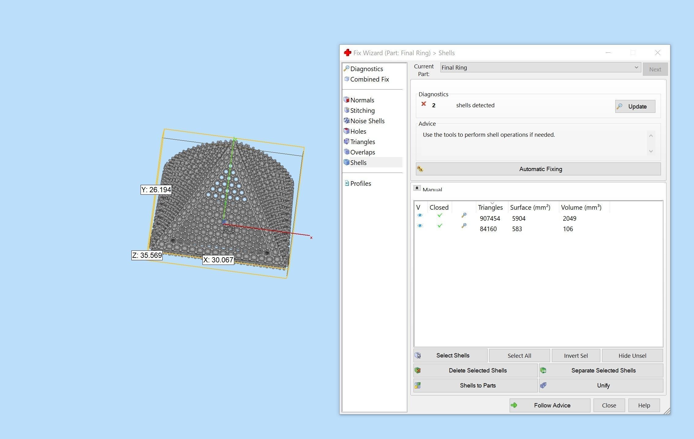 Triangular Pyramid Shape Champions Diamond Ring 02 3D print model_11