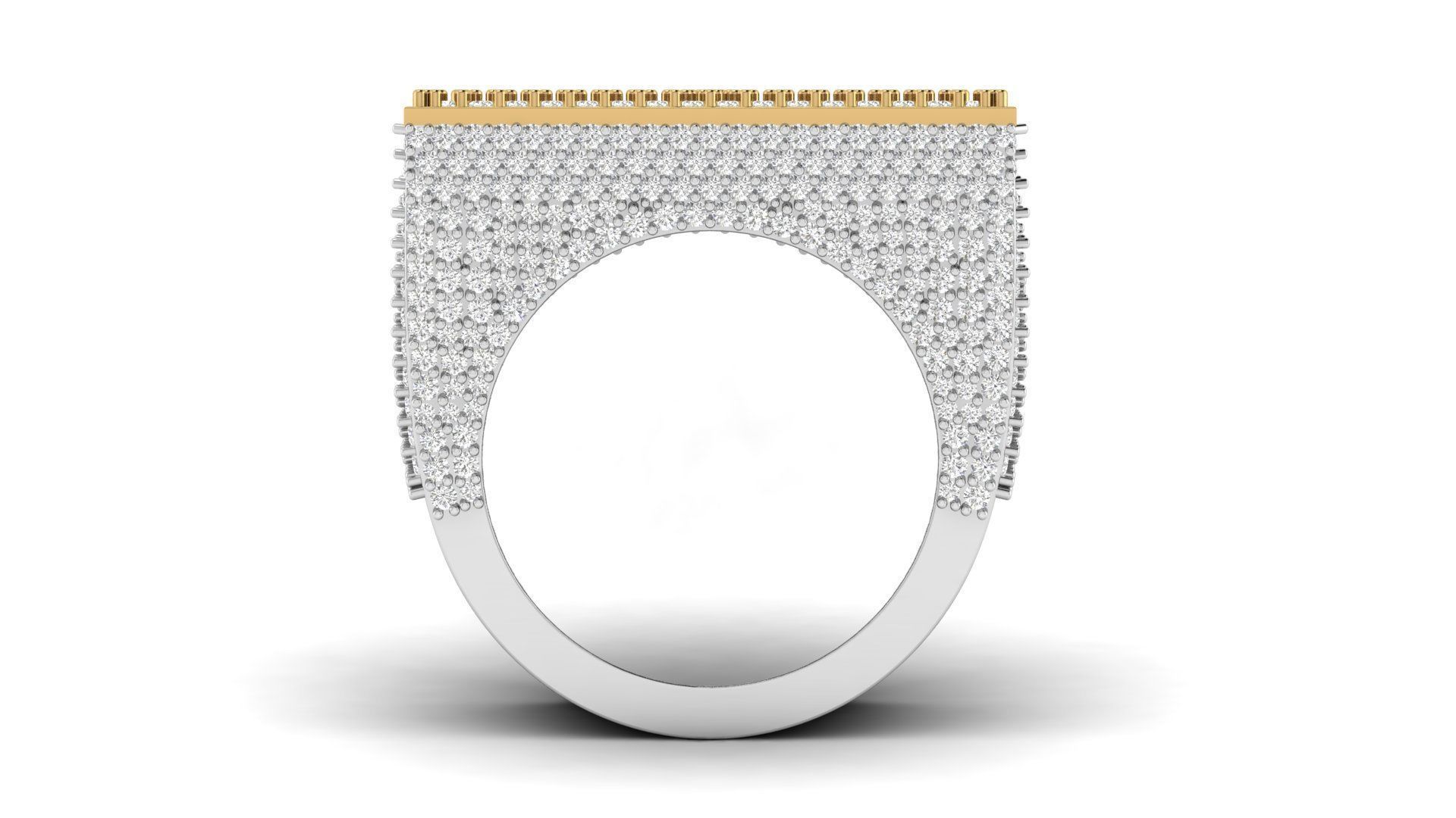 Triangular Pyramid Shape Champions Diamond Ring 02 3D print model_5