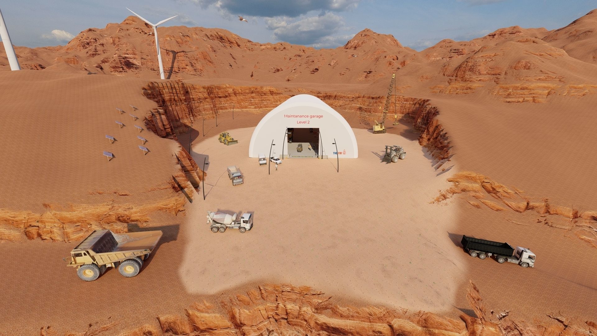 Ore Mining Scene  3D model_7