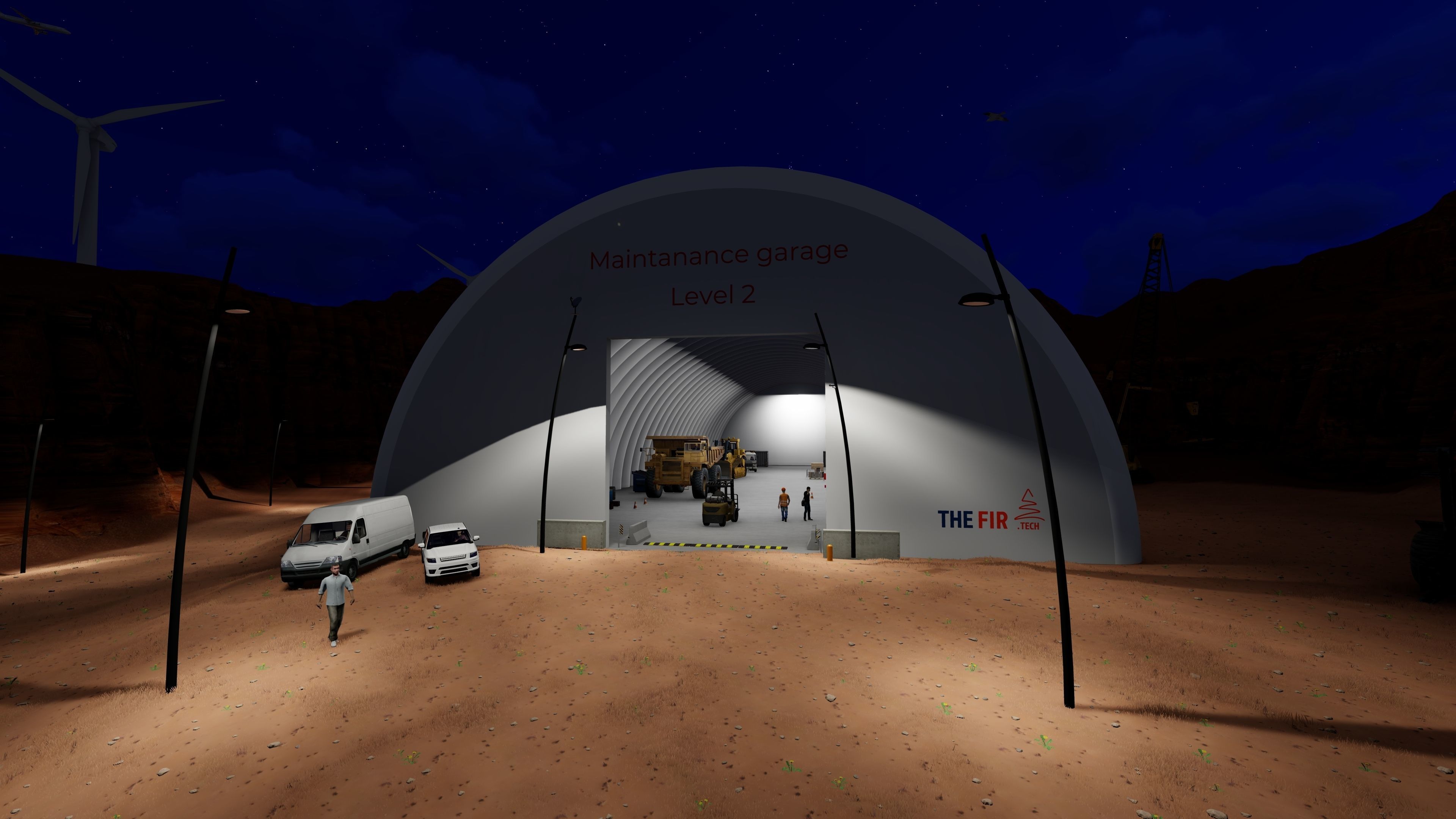 Ore Mining Scene  3D model_4