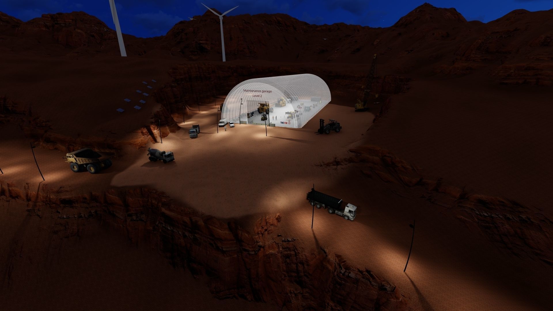 Ore Mining Scene  3D model_5