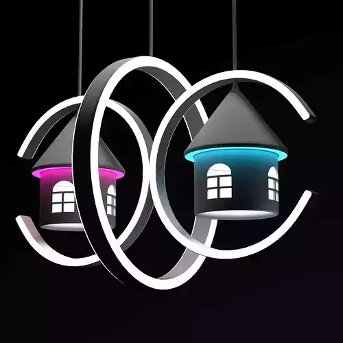 chandelier5 two house lights hanging