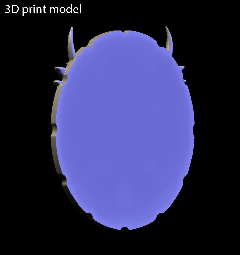 Biker skull vol3 wall home decor 3D print model_5