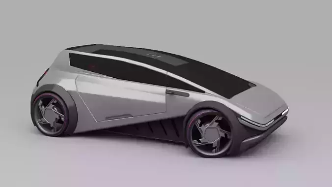 sci-fi  car  3D model