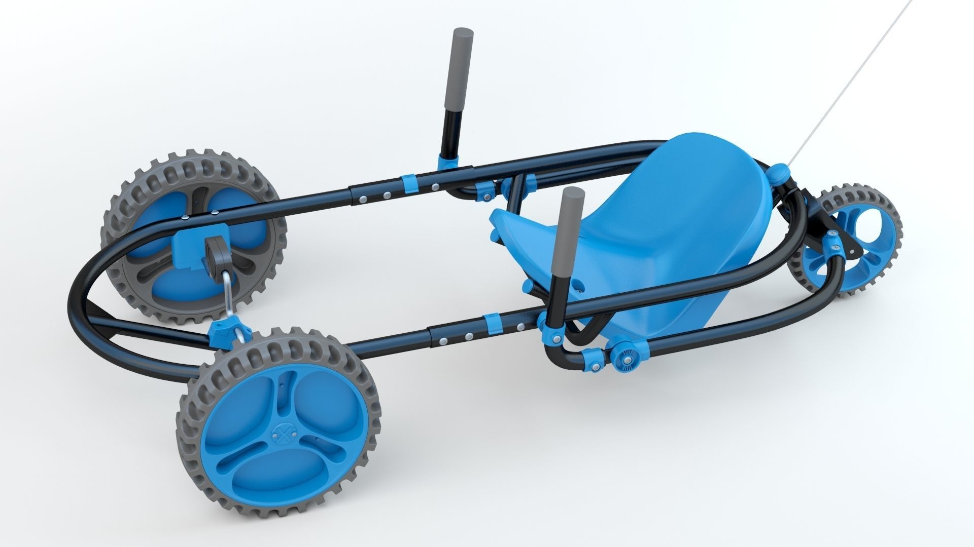 YBIKE Explorer Pedal Car 3D model CGTrader