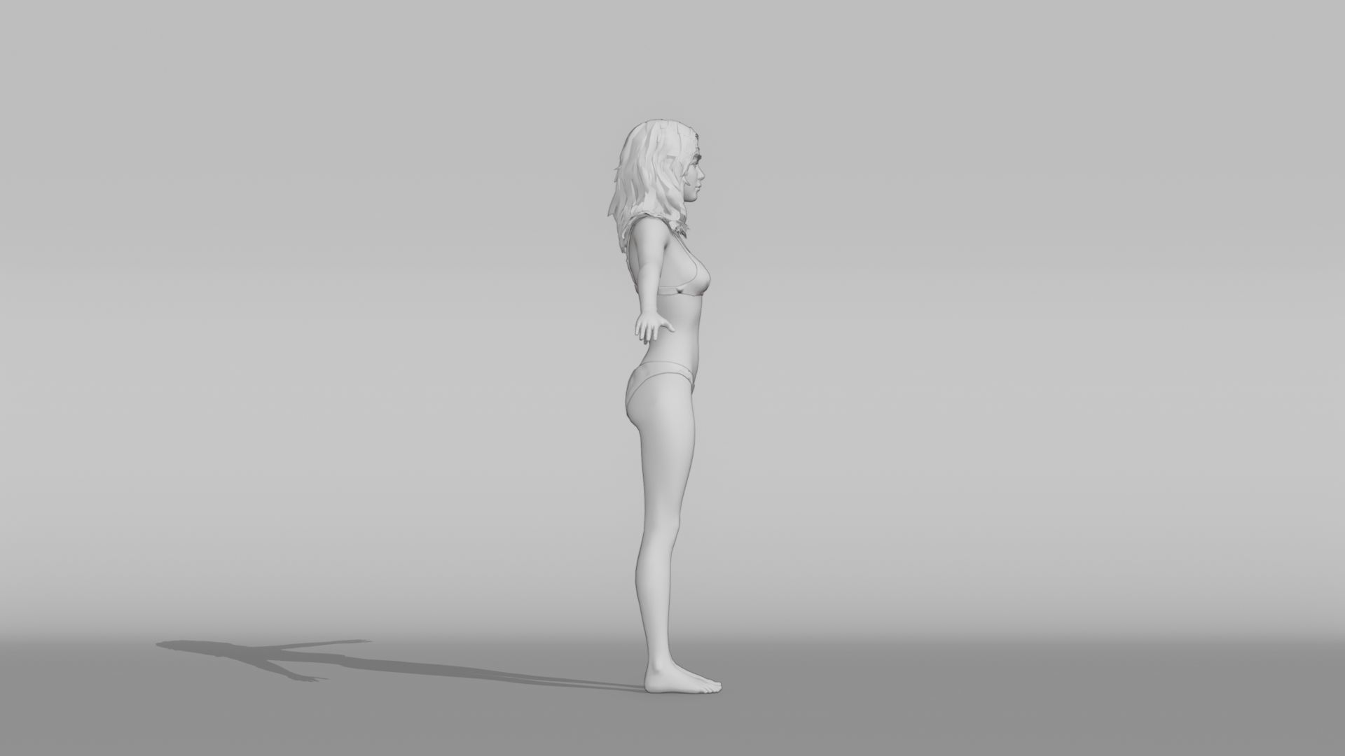 Realistic Female Character - Ju Fen 3D model_8