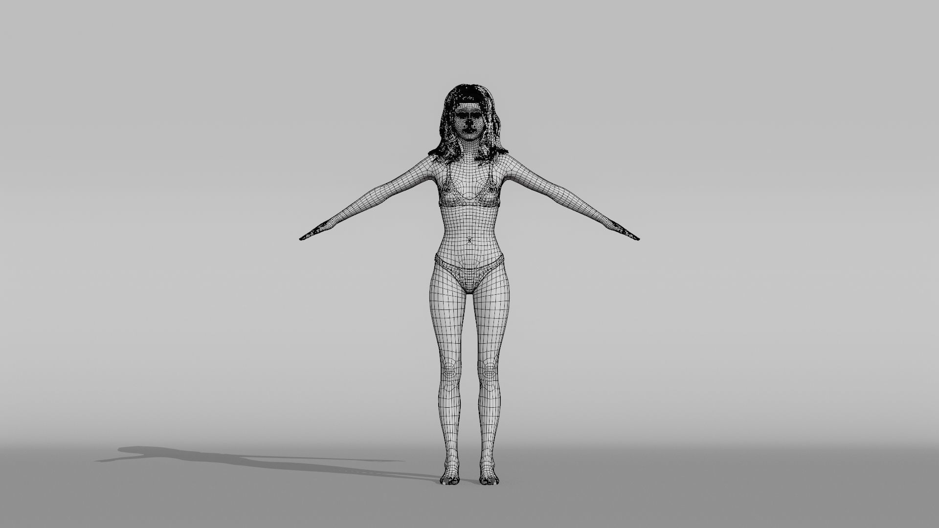 Realistic Female Character - Ju Fen 3D model_12