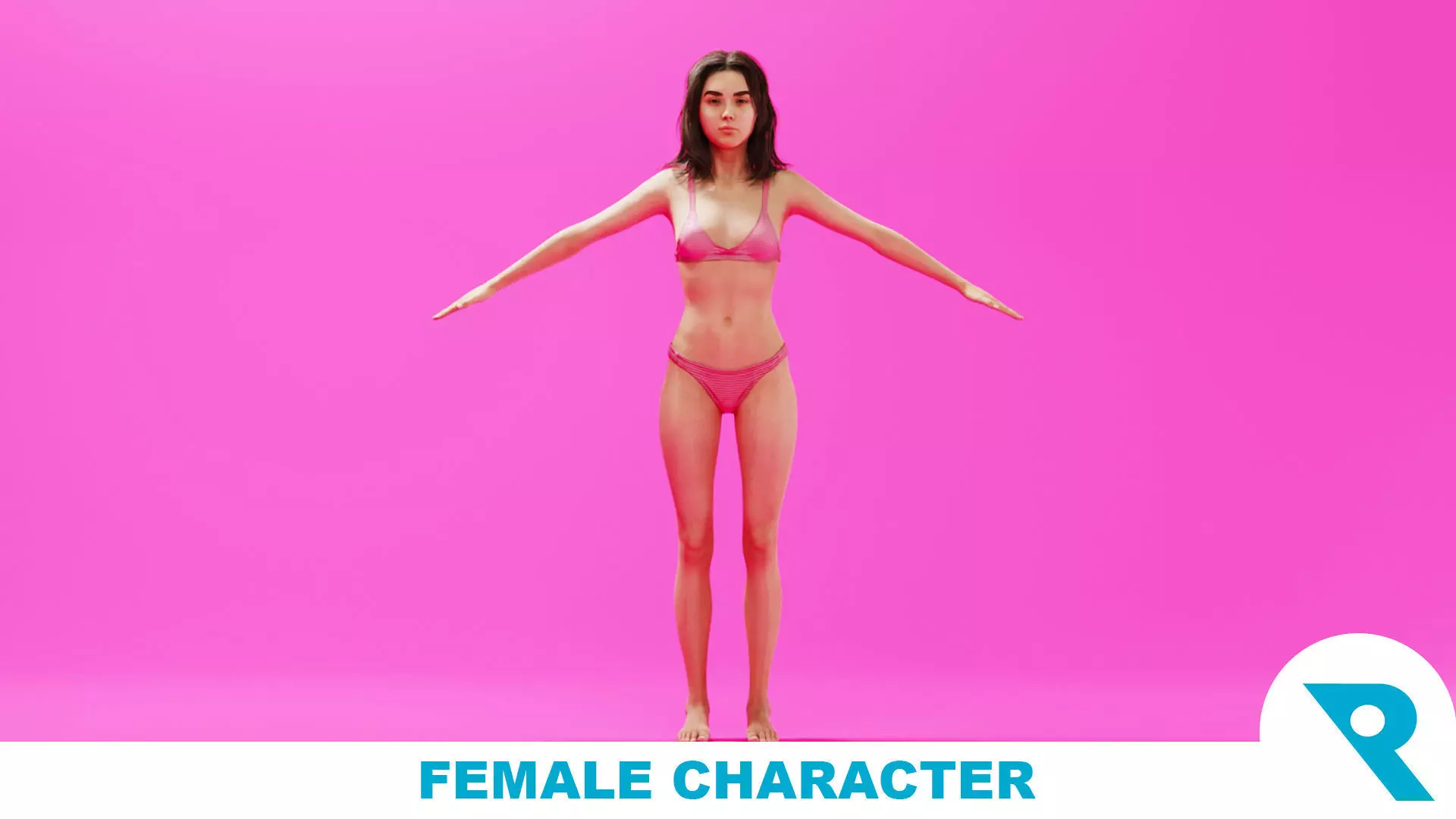 Realistic Female Character - Ju Fen 3D model_0