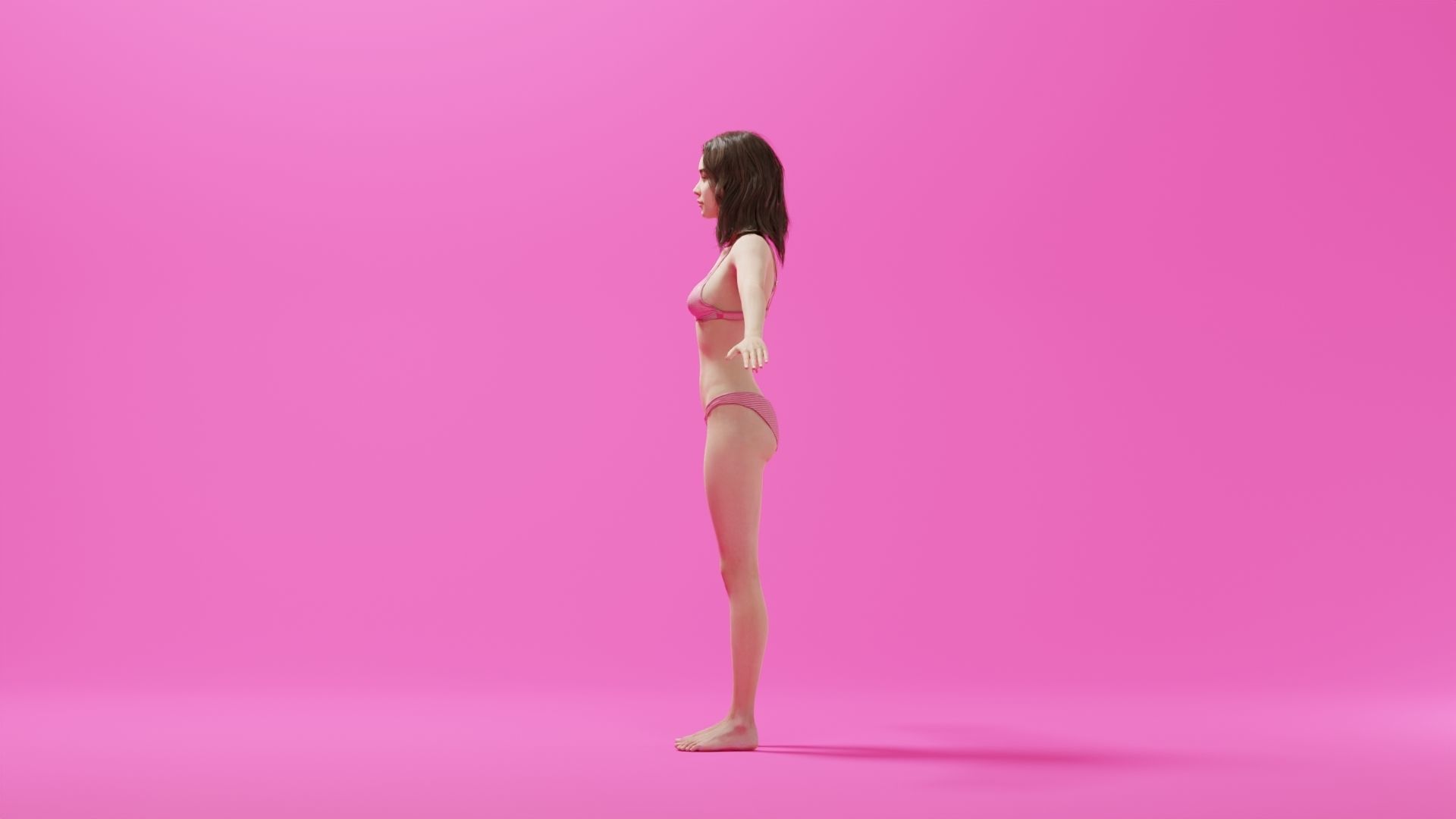 Realistic Female Character - Ju Fen 3D model_5