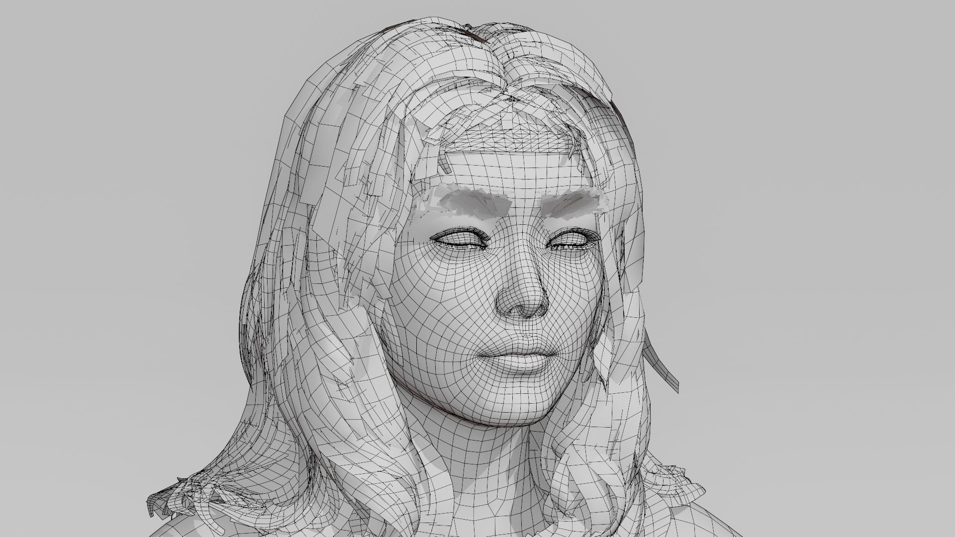 Realistic Female Character - Ju Fen 3D model_11