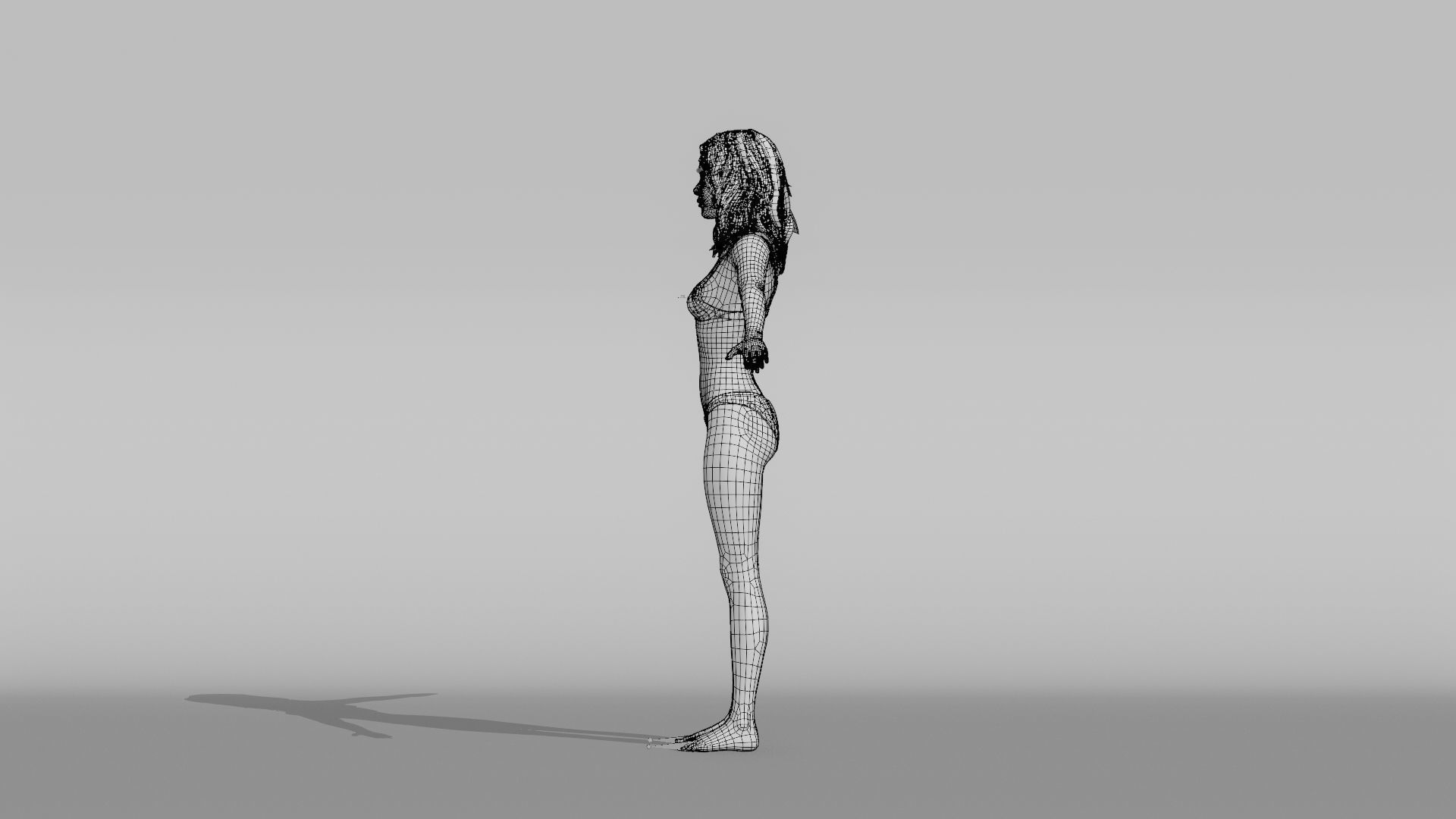 Realistic Female Character - Ju Fen 3D model_15