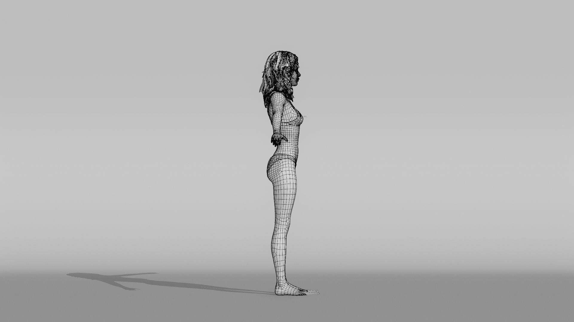 Realistic Female Character - Ju Fen 3D model_13