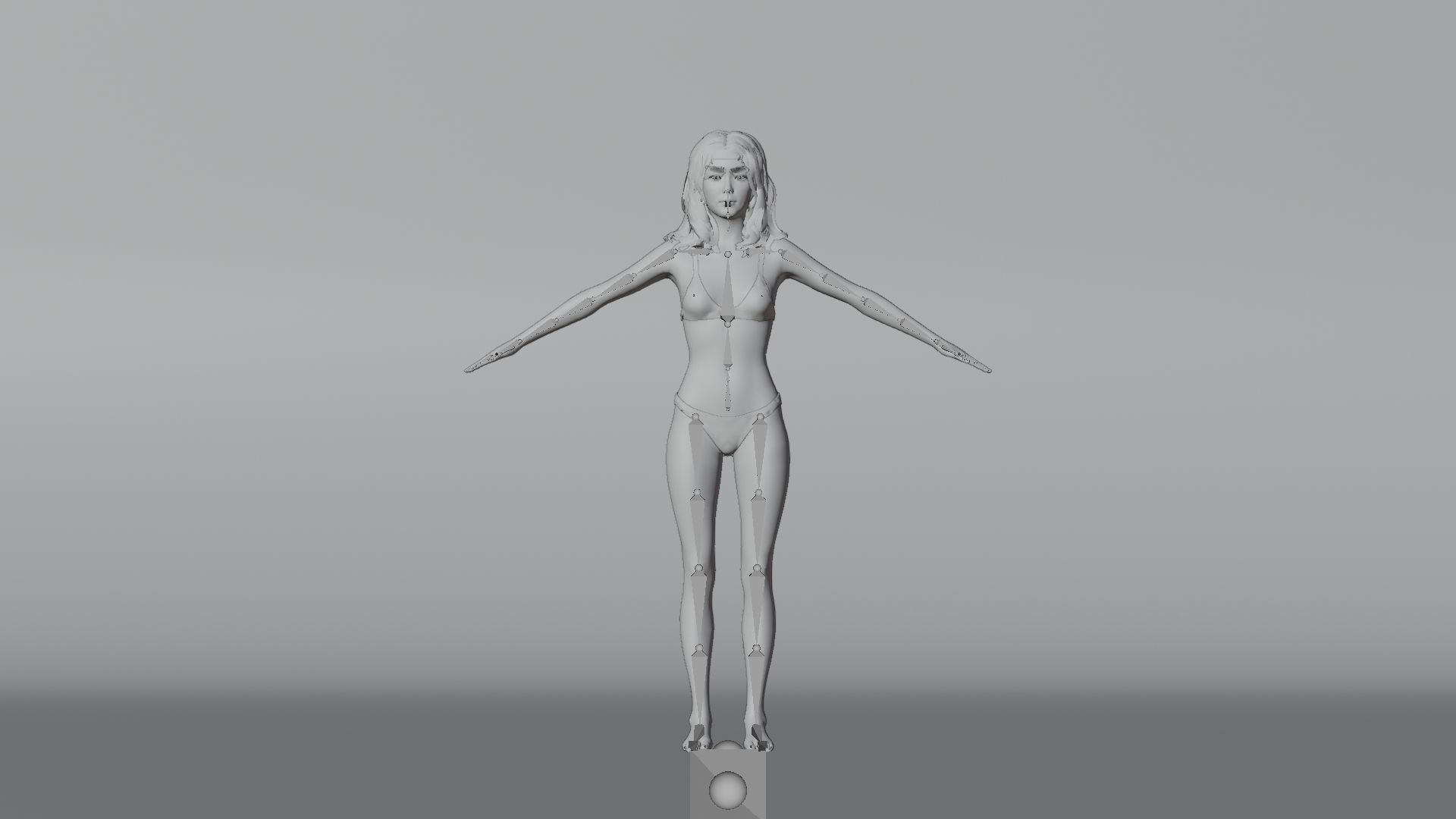 Realistic Female Character - Ju Fen 3D model_17