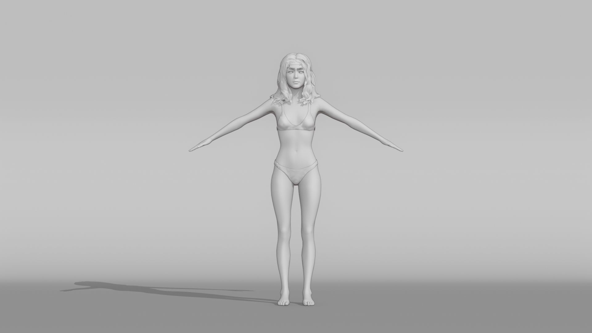 Realistic Female Character - Ju Fen 3D model_7