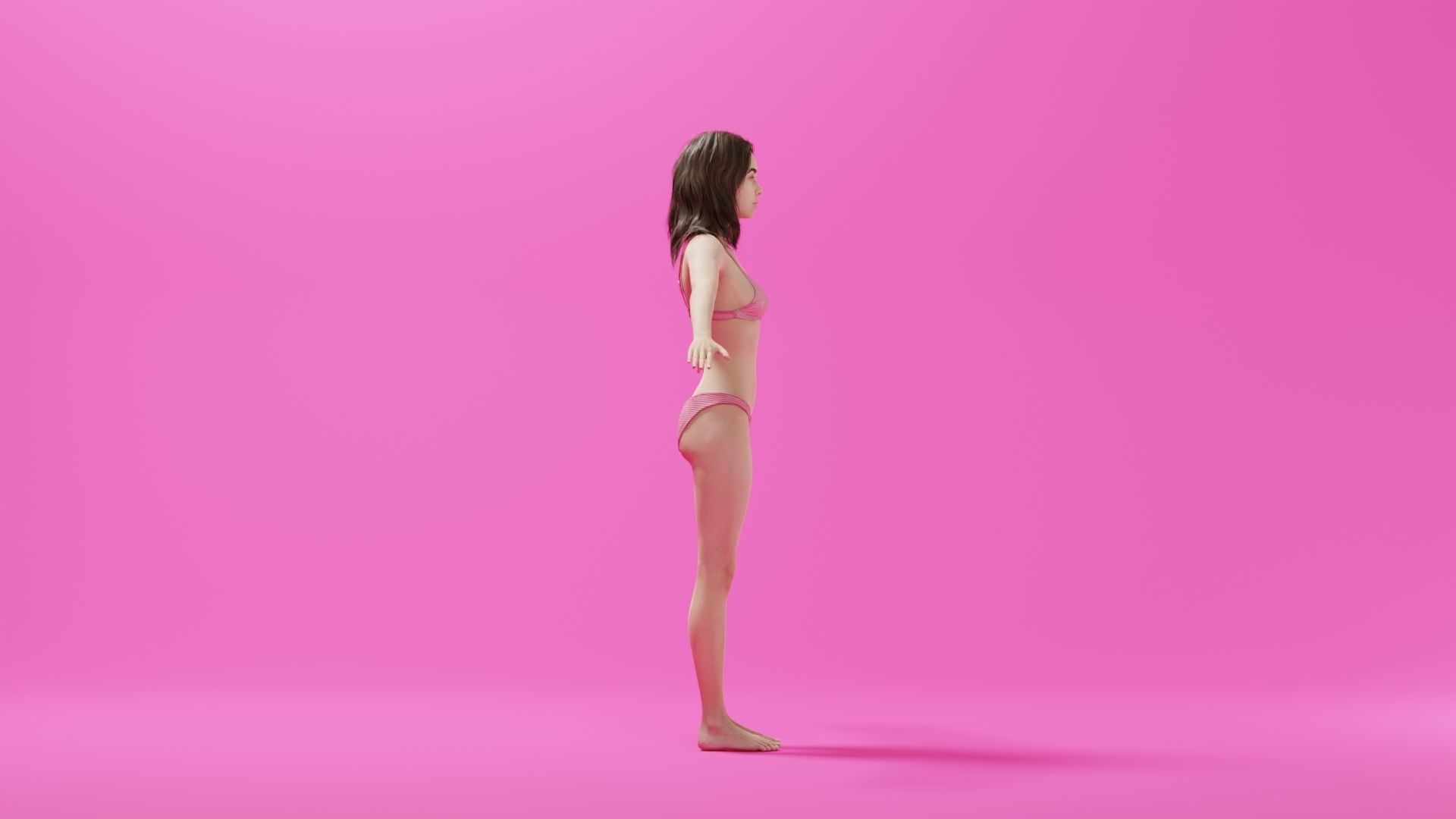 Realistic Female Character - Ju Fen 3D model_3