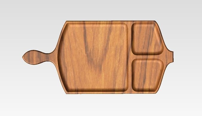 Tray stl for 3d print and wood router 3D model