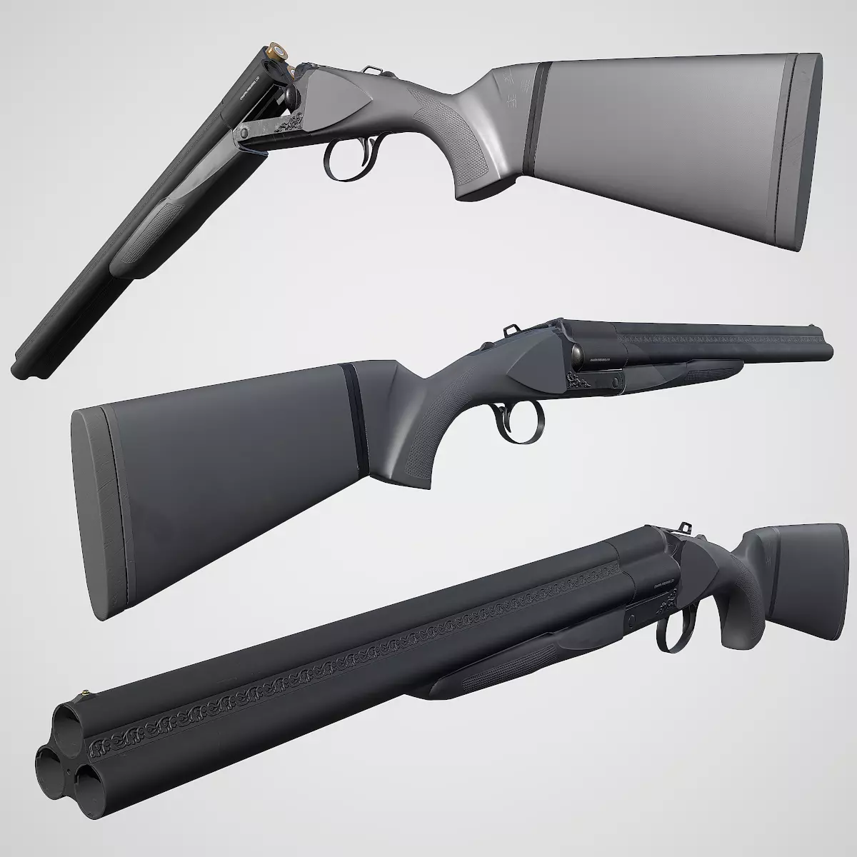 Shotgun Chiappa triple threat Low-poly 3D model