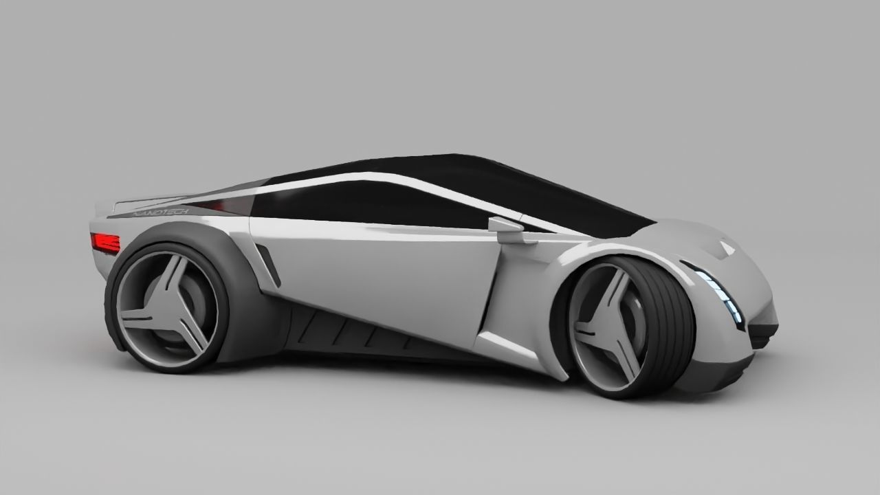 sci-fi car  3D model_3