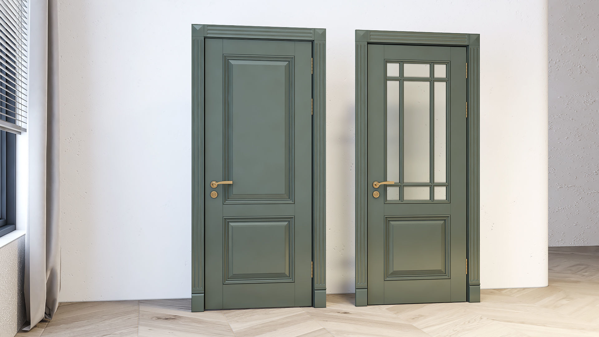 Door Number 1 -002 Low-poly 3D model_2