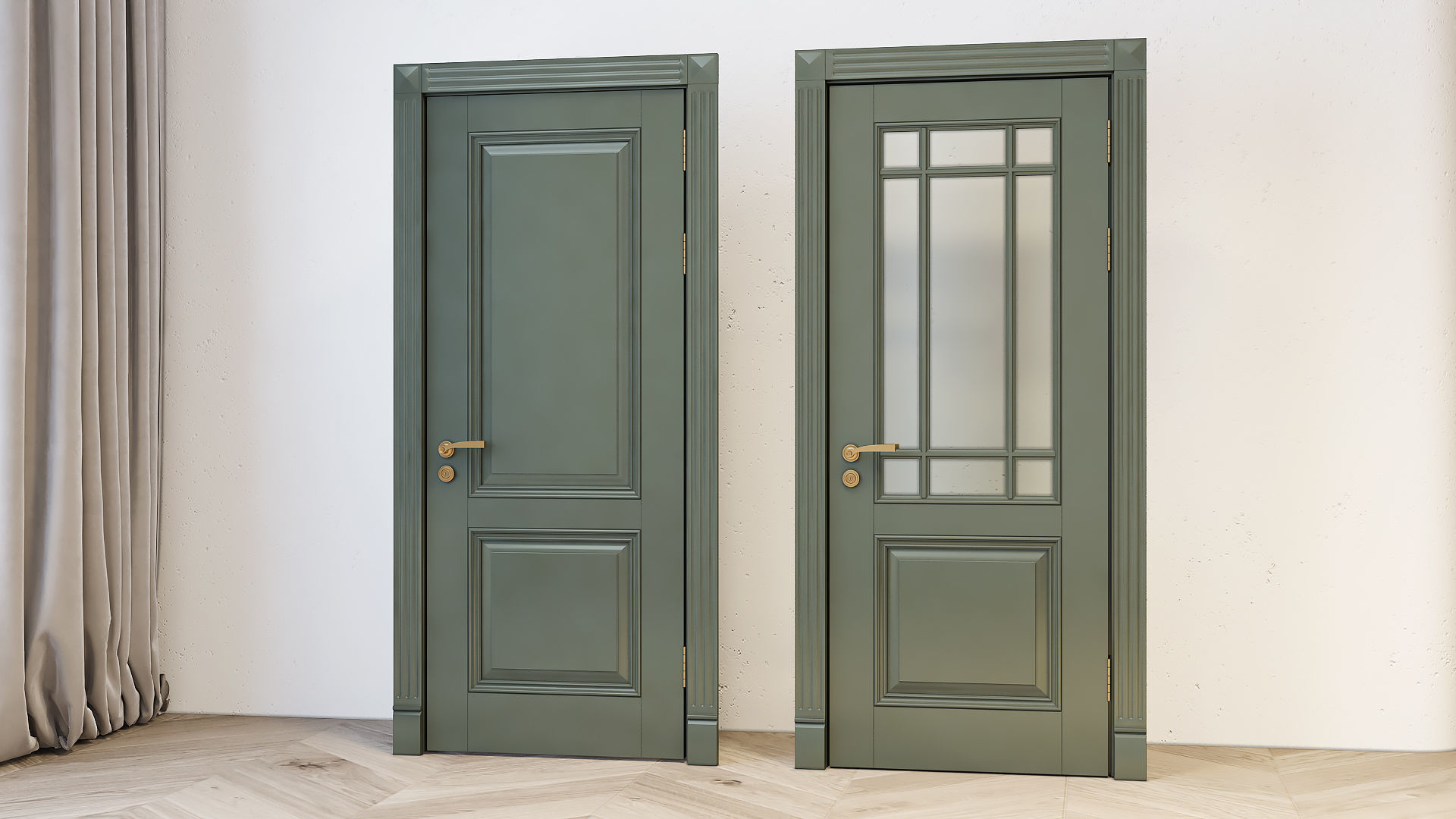 Door Number 1 -002 Low-poly 3D model_1