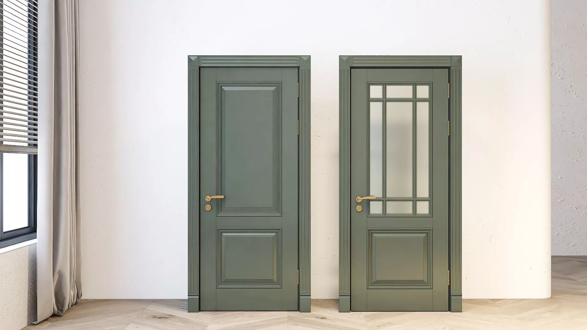 Door Number 1 -002 Low-poly 3D model_0