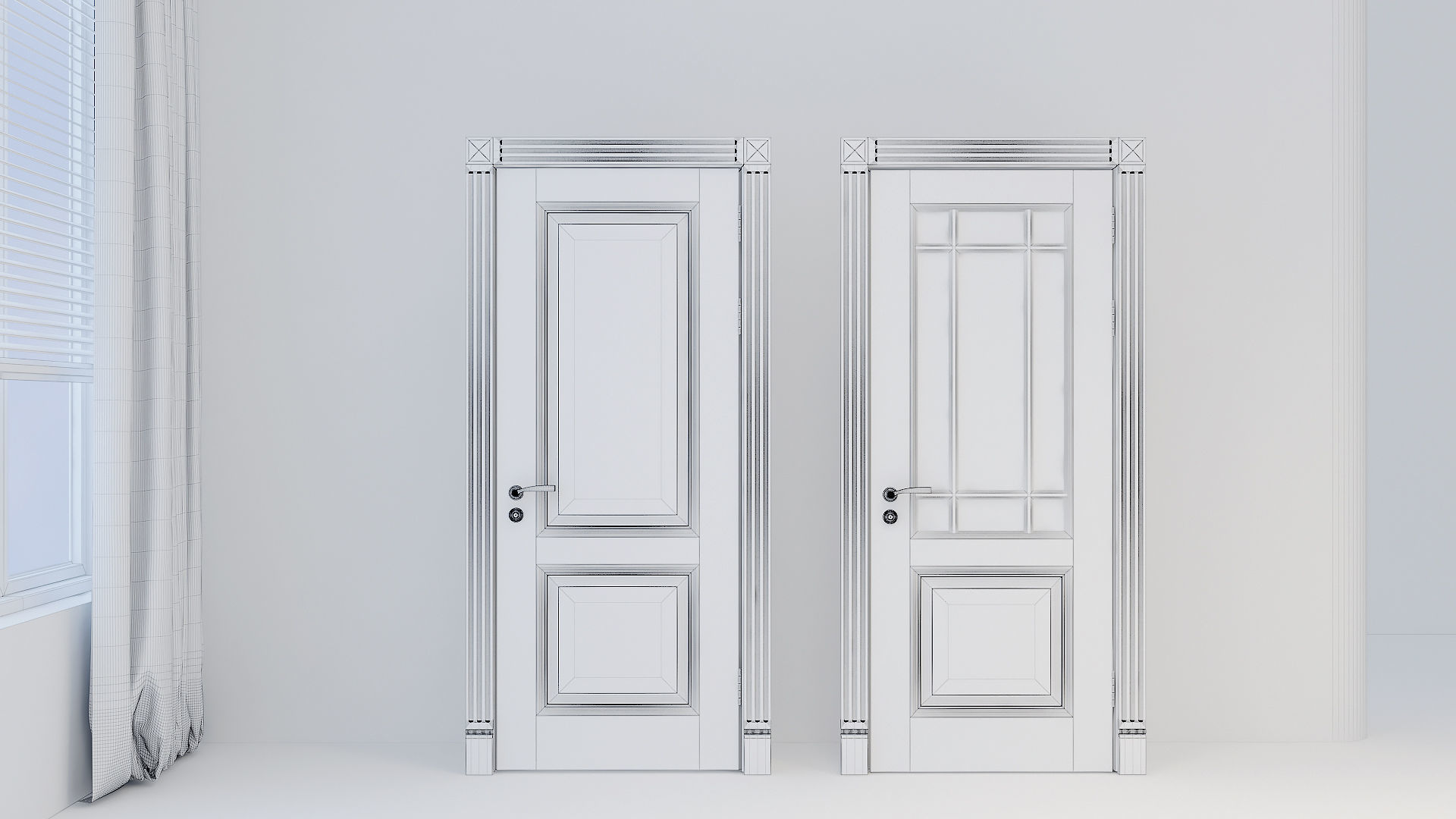 Door Number 1 -002 Low-poly 3D model_4