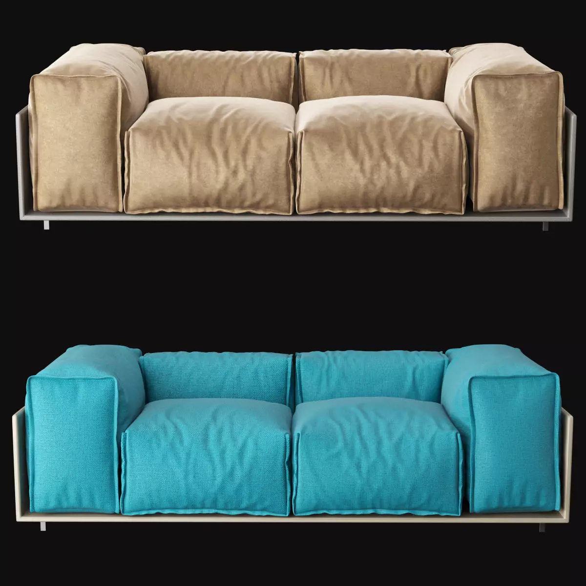 Modern sofa 3D model_0