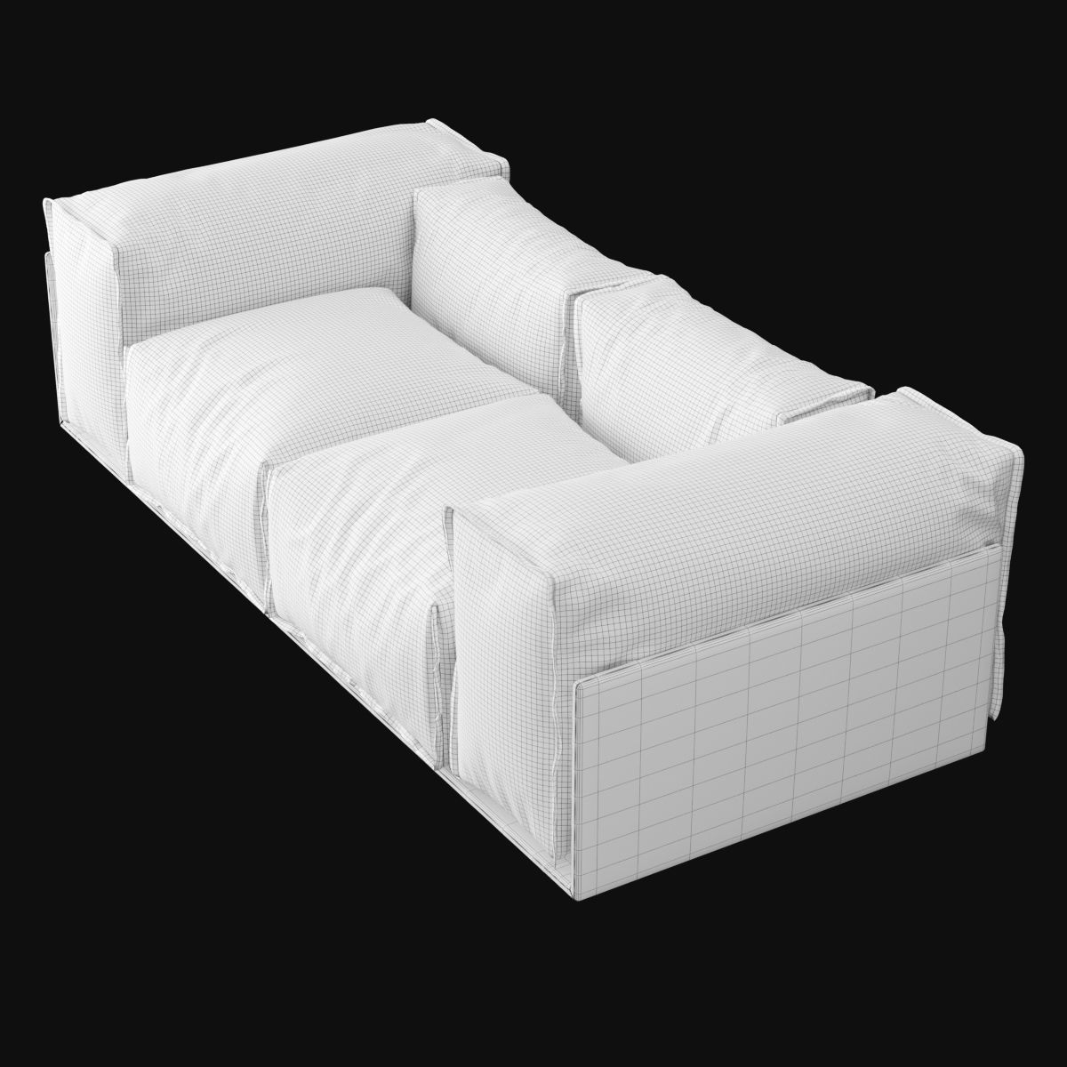 Modern sofa 3D model_3