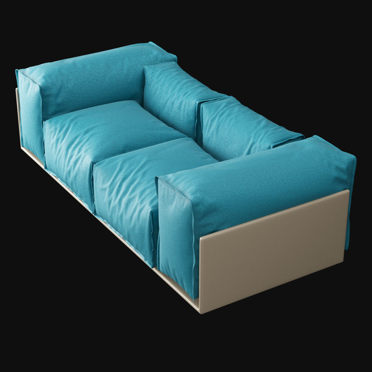 Modern sofa 3D model_2