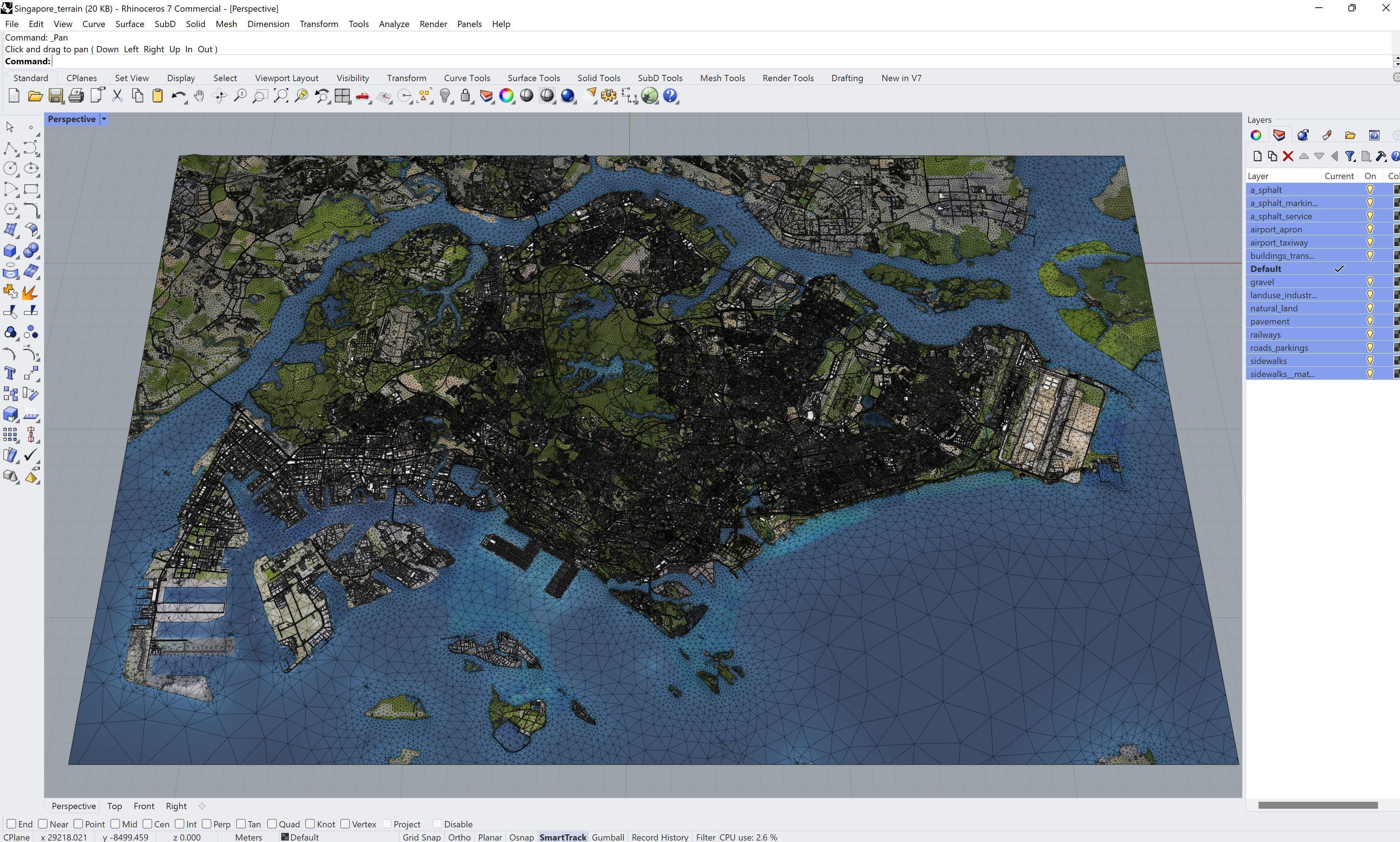 Singapore Low-poly 3D model_9