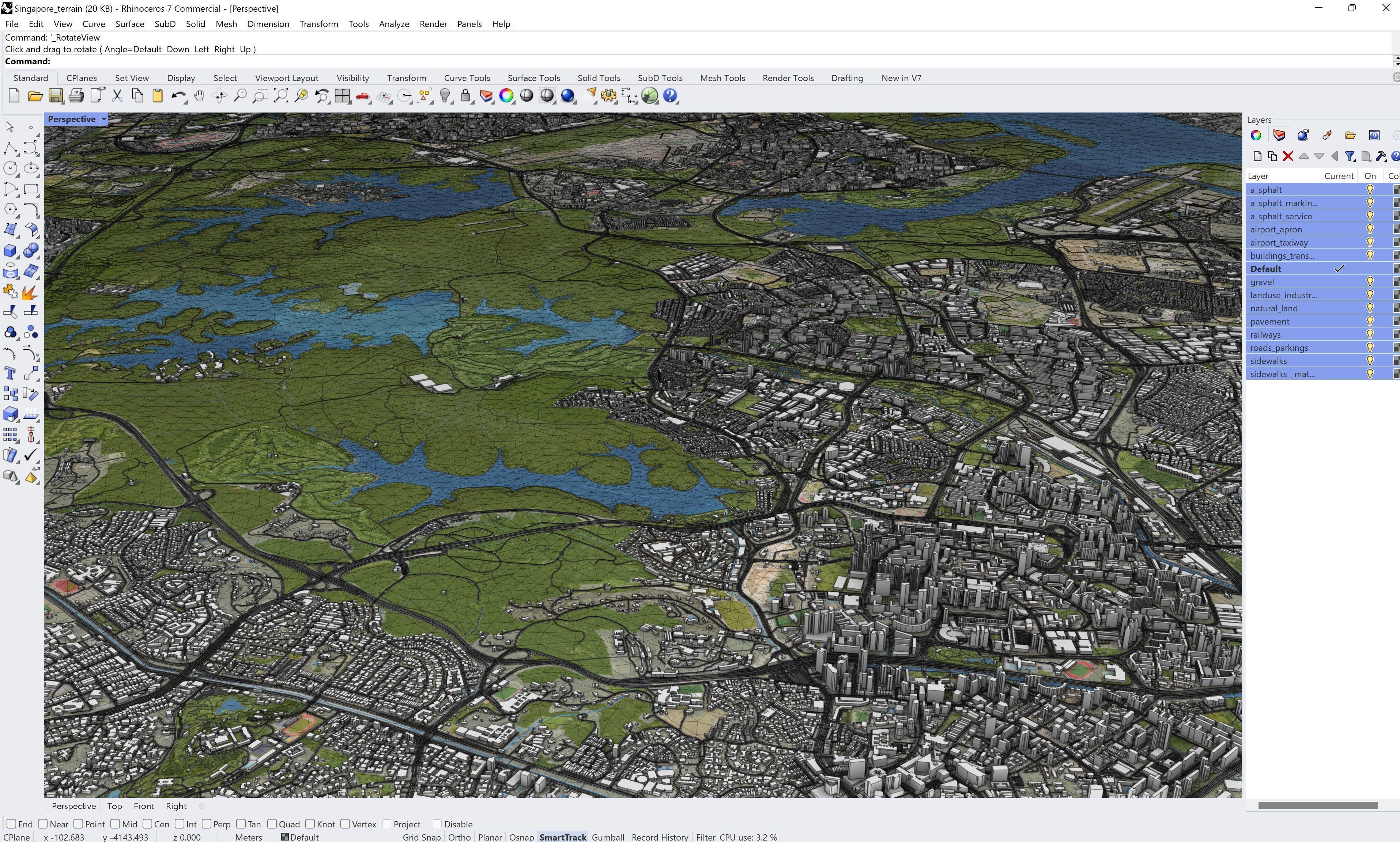 Singapore Low-poly 3D model_13