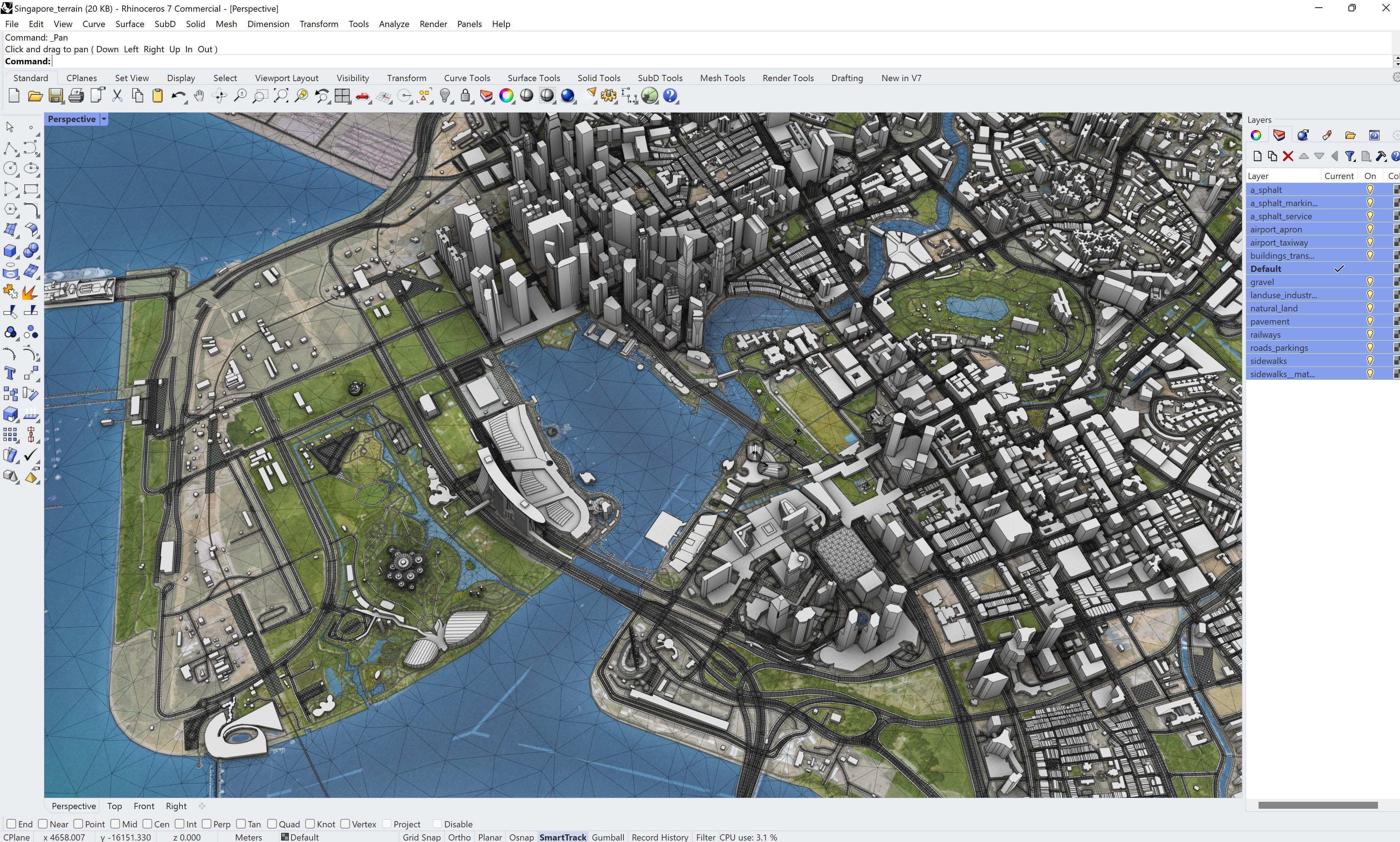 Singapore Low-poly 3D model_14