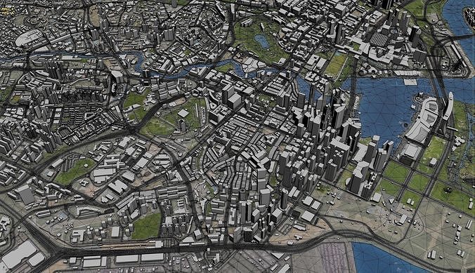 Singapore Low-poly 3D model 4