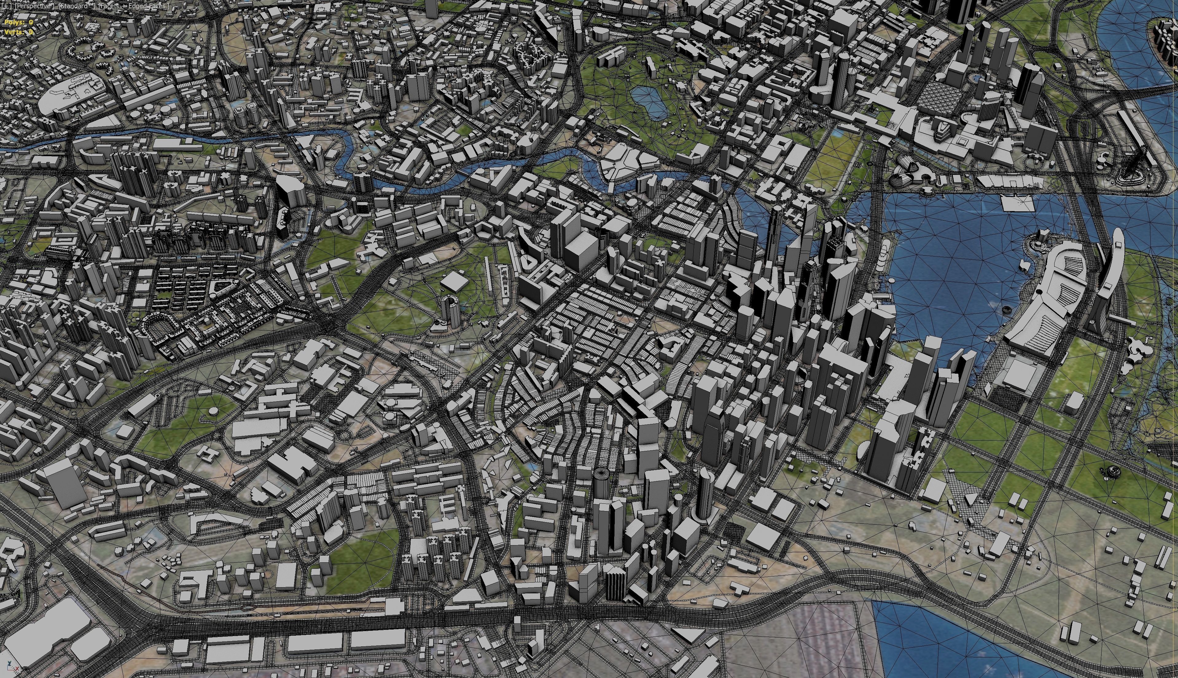 Singapore Low-poly 3D model_3