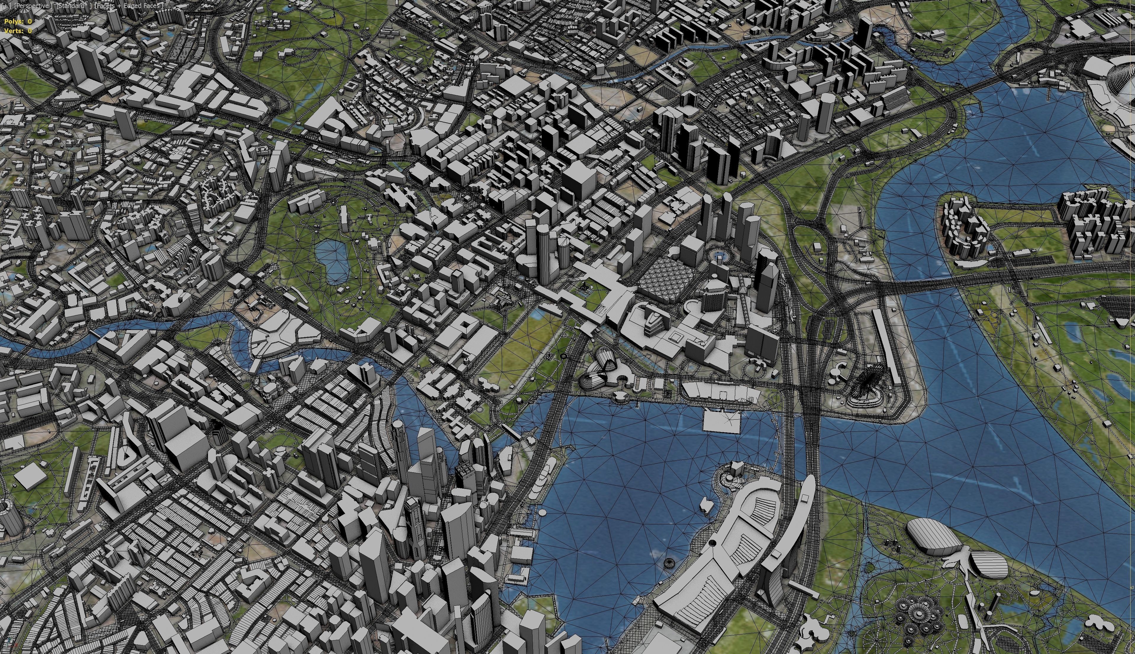 Singapore Low-poly 3D model_2