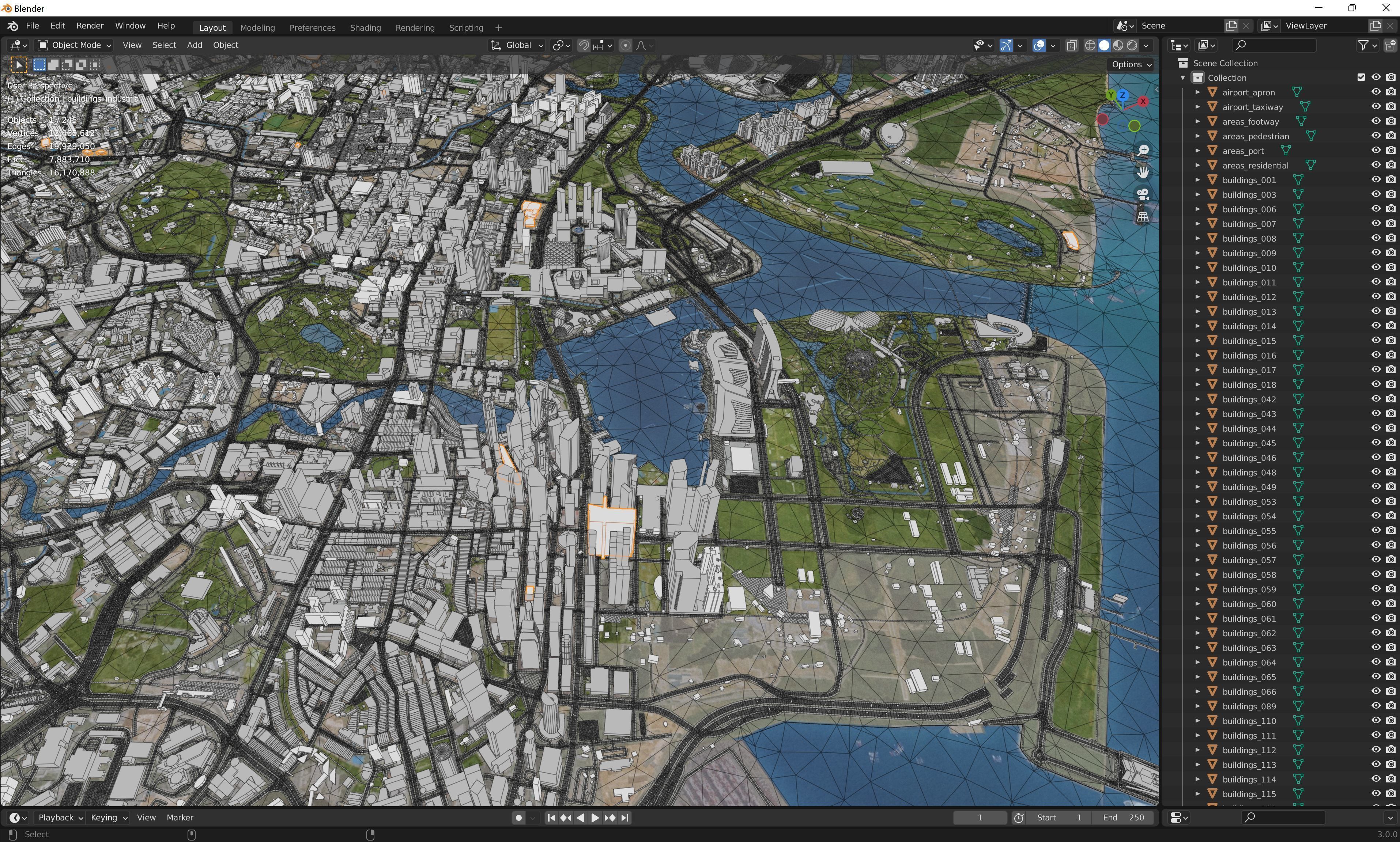 Singapore Low-poly 3D model_8