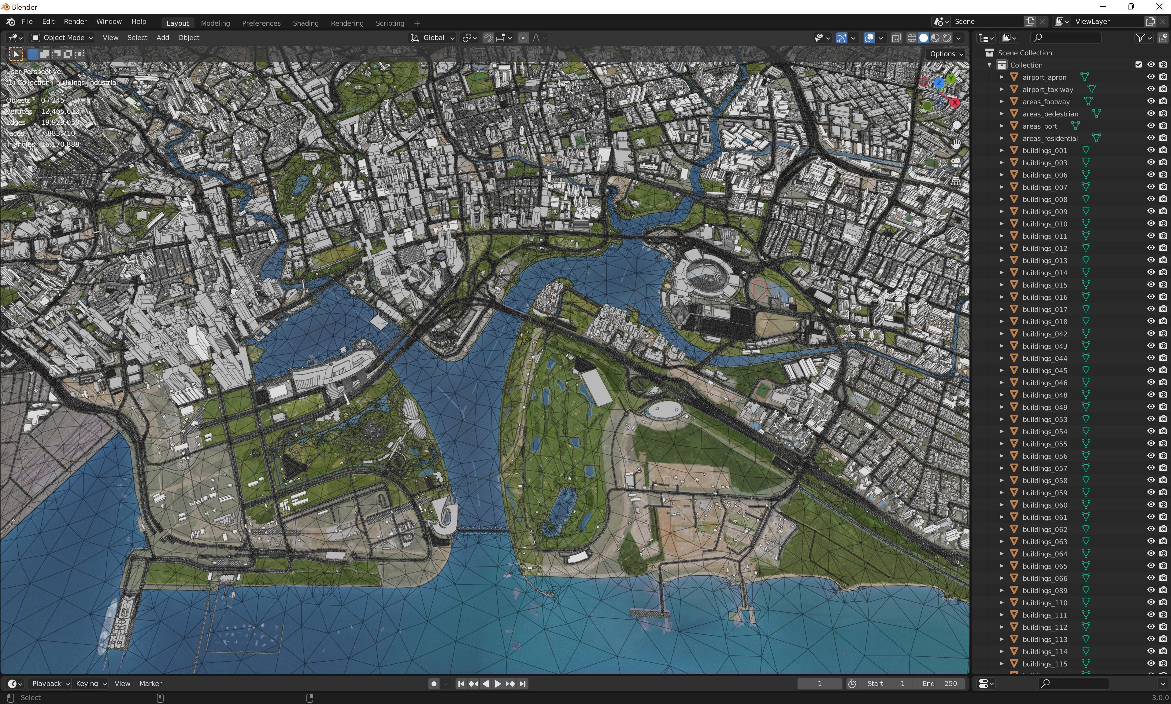 Singapore Low-poly 3D model_18