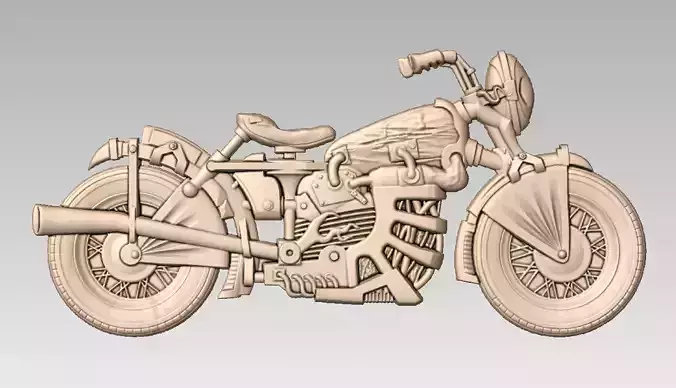 Bike relief stl for 3d print and router