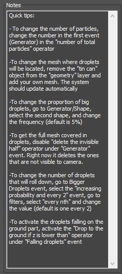 Animated droplets with trails - Tyflow Condensation Setup 3D model_8