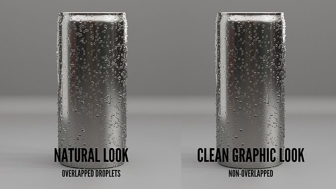 Animated droplets with trails - Tyflow Condensation Setup 3D model 2