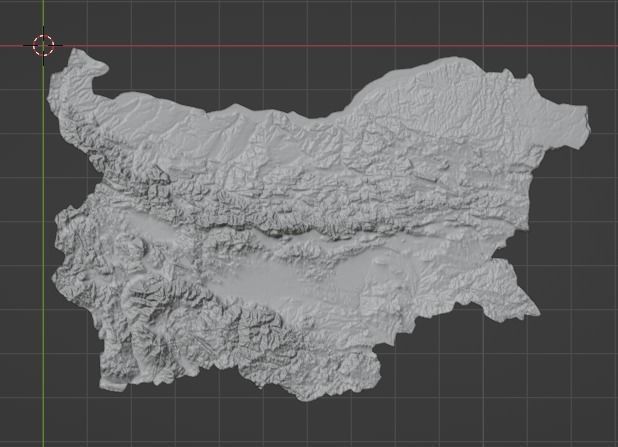 Bulgaria Map 3D print model_4