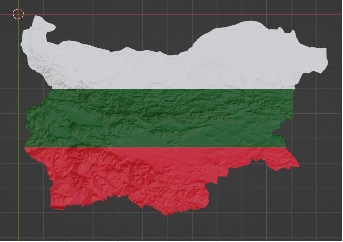 Bulgaria Map 3D print model_3