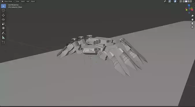 Robot Low poly spider