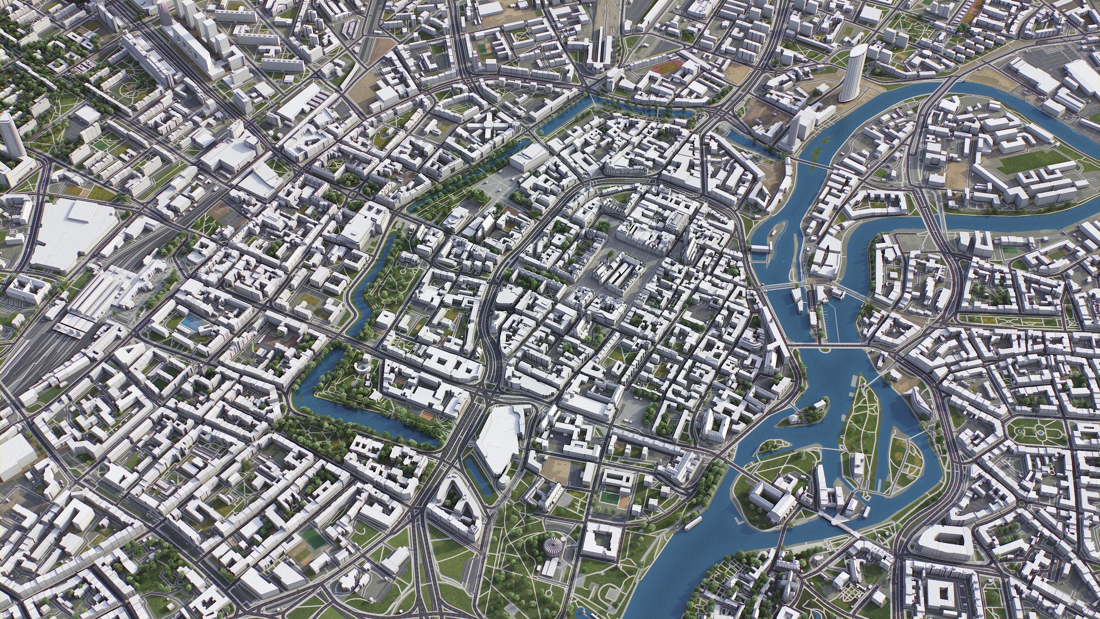 Wroclaw Low-poly 3D model_4